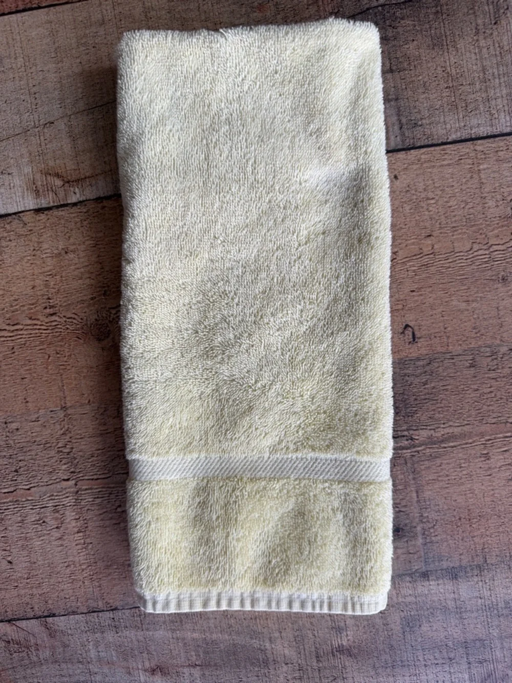 Vintage Cannon Pale Yellow Cotton Hand Towel